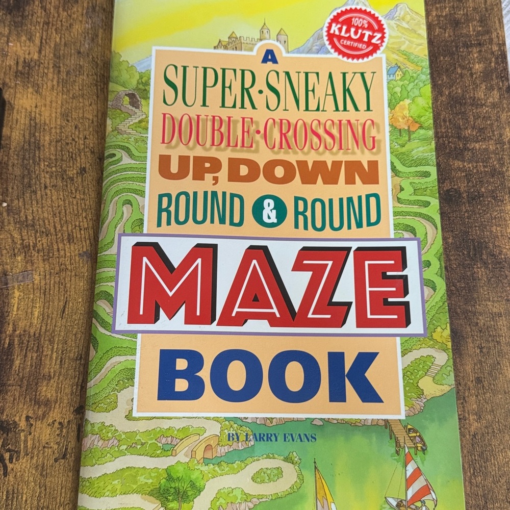 Klutz Super-Sneaky Maze Book - Colorful Puzzle Fun
